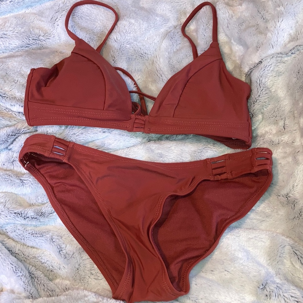 Burnt orange bikini set